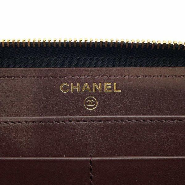 シャネル 長財布 クラシック ロング ジップ ウォレット ココマーク キャビアスキン マトラッセ AP0242 CHANEL 黒