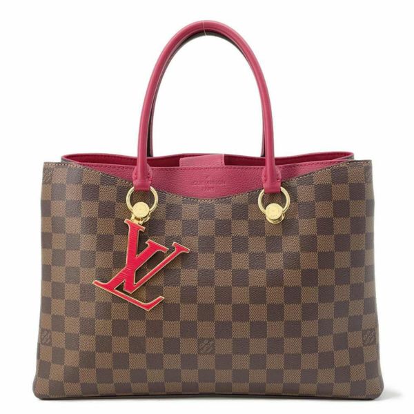 ルイヴィトン ハンドバッグ ダミエ・エベヌ LVリバーサイド N40052 LOUIS VUITTON 2wayショルダーバッグ