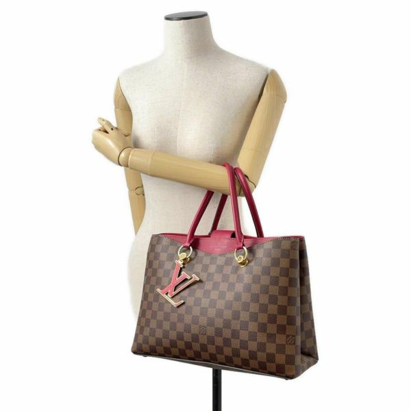 ルイヴィトン ハンドバッグ ダミエ・エベヌ LVリバーサイド N40052 LOUIS VUITTON 2wayショルダーバッグ