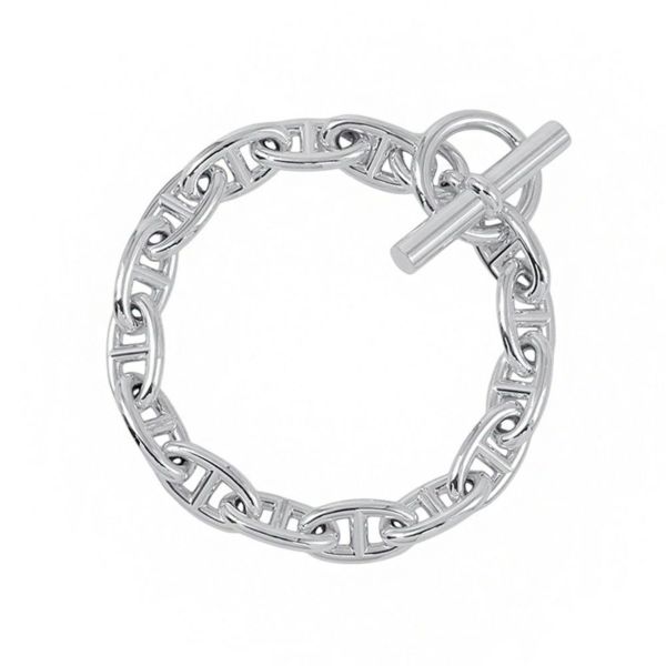 エルメス ブレスレット シェーヌダンクルGM 15コマ SV925シルバー HERMES ジュエリー