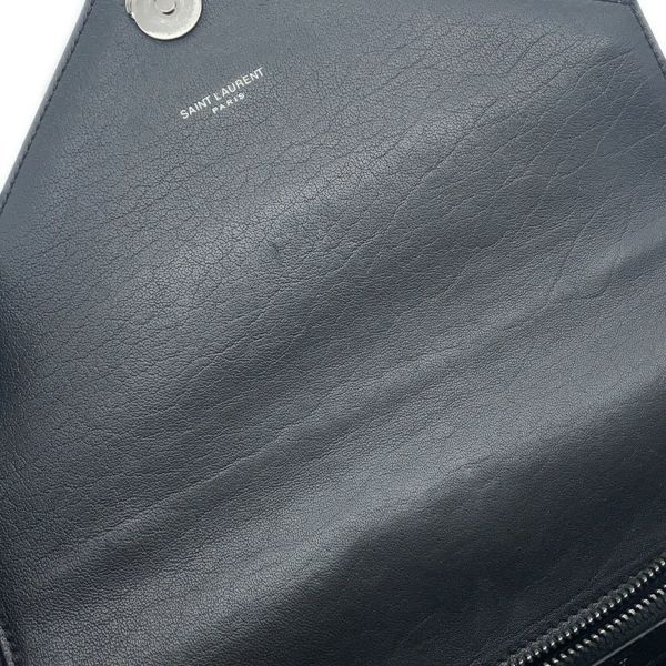サンローランパリ ハンドバッグ カレッジ レザー 428056 SAINT LAURENT PARIS 2wayチェーンショルダーバッグ 黒