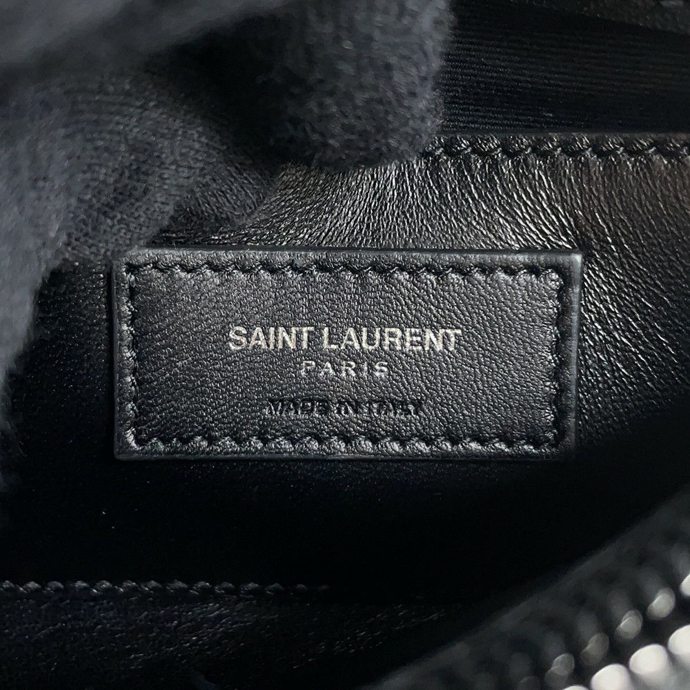 サンローランパリ ハンドバッグ カレッジ レザー 428056 SAINT LAURENT PARIS 2wayチェーンショルダーバッグ 黒