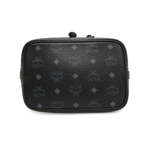 エムシーエム ショルダーバッグ ヴィセトス ロゴ レザー MCM バッグ ハンドバッグ 黒