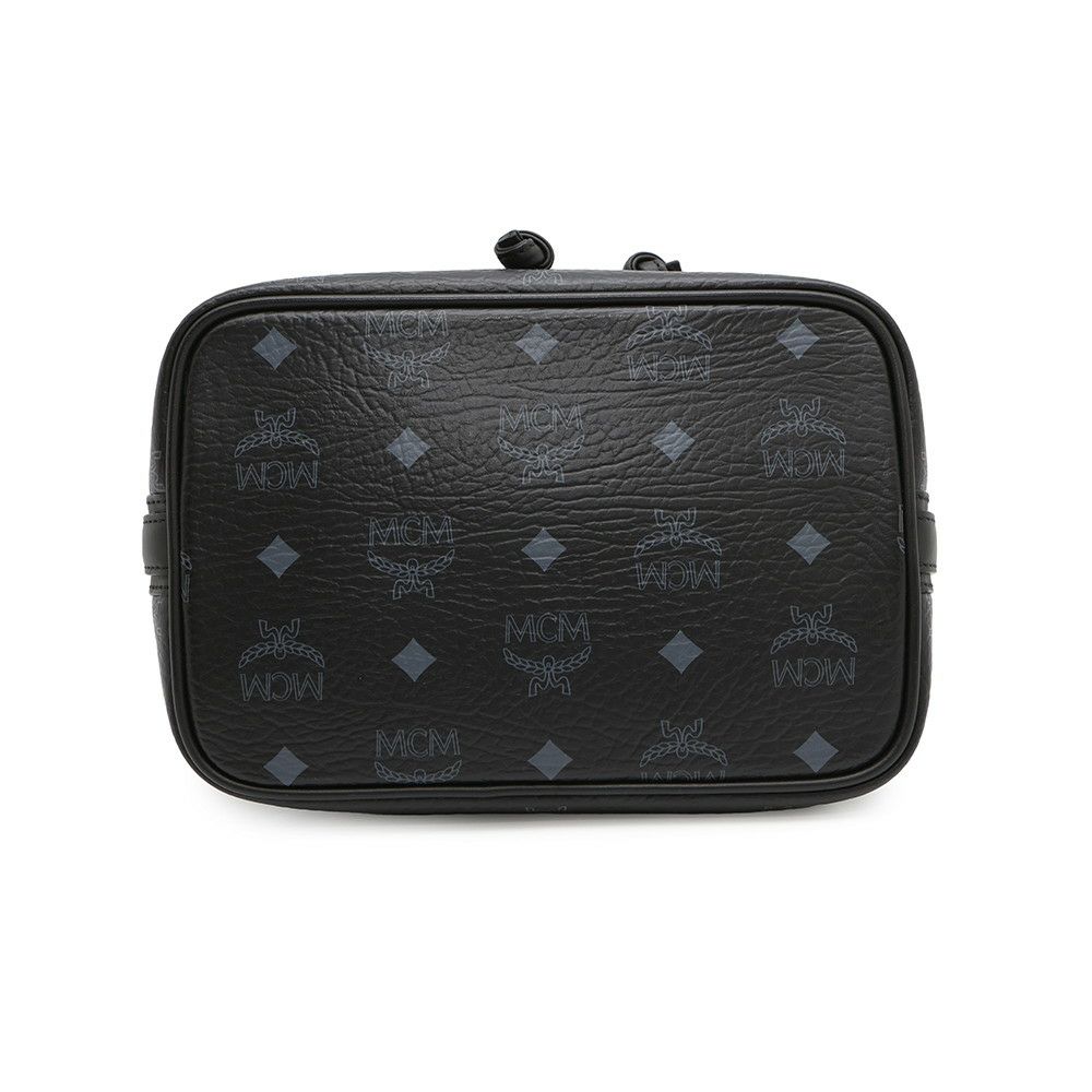 エムシーエム ショルダーバッグ ヴィセトス ロゴ レザー MCM バッグ ハンドバッグ 黒
