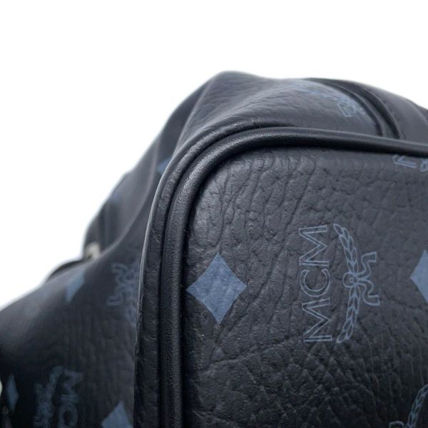 エムシーエム ショルダーバッグ ヴィセトス ロゴ レザー MCM バッグ ハンドバッグ 黒