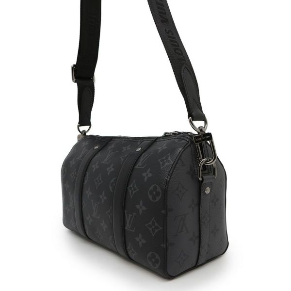 ルイヴィトン ショルダーバッグ モノグラム・エクリプス リバース シティ・キーポル M45936 ブラック 黒