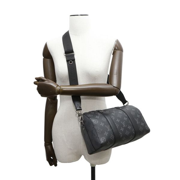 ルイヴィトン ショルダーバッグ モノグラム・エクリプス リバース シティ・キーポル M45936 ブラック 黒