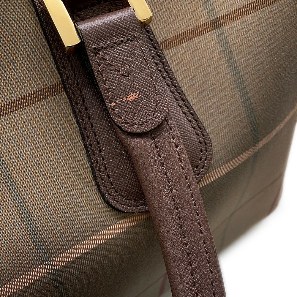 バーバリー ボストンバッグ チェック キャンバス BURBERRY バッグ