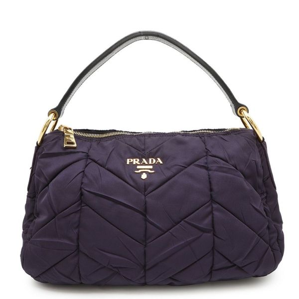 プラダ ショルダーバッグ ロゴ ワンショルダー ナイロン レザー BR3799 PRADA ハンドバッグ