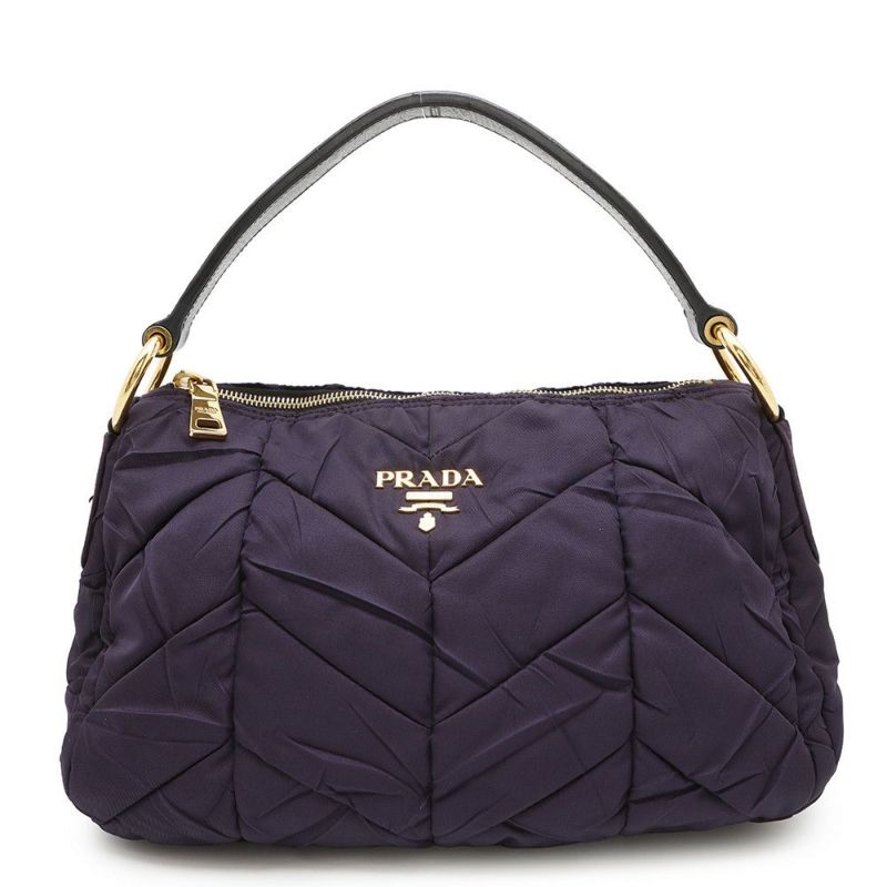 プラダ ショルダーバッグ ロゴ ワンショルダー ナイロン レザー BR3799 PRADA ハンドバッグ