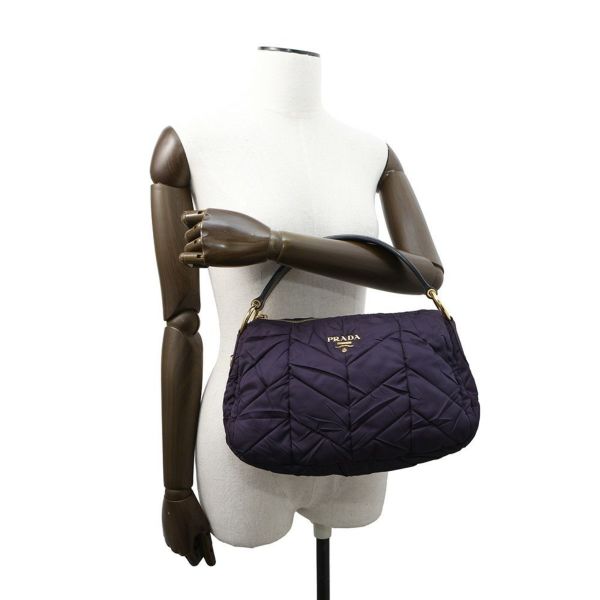 プラダ ショルダーバッグ ロゴ ワンショルダー ナイロン レザー BR3799 PRADA ハンドバッグ