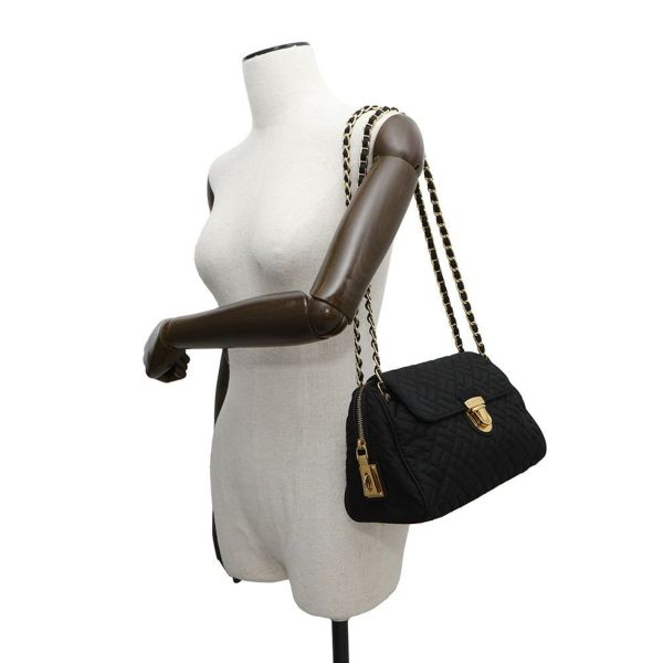 プラダ チェーンショルダーバッグ キルティング ナイロン BR4965 PRADA バッグ 黒