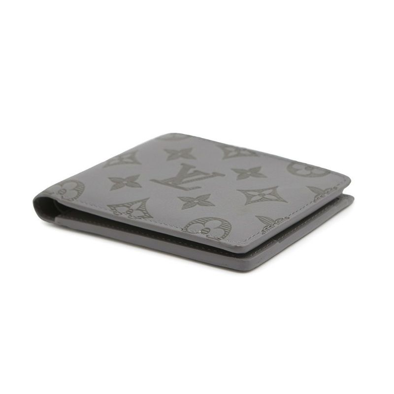 ルイヴィトン 二つ折り財布 モノグラム・シャドウ ポルトフォイユ・ミュルティプル M81383 LOUIS VUITTON