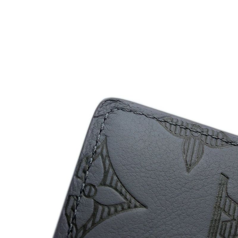 ルイヴィトン 二つ折り財布 モノグラム・シャドウ ポルトフォイユ・ミュルティプル M81383 LOUIS VUITTON
