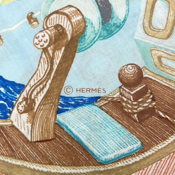 エルメス スカーフ カレ 80 ボード ア ボード Bord a Bord コットン HERMES