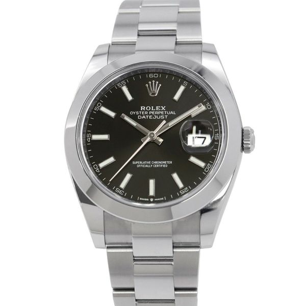 ロレックス デイトジャスト41 ランダムシリアル ルーレット 126300 ROLEX 腕時計 黒文字盤