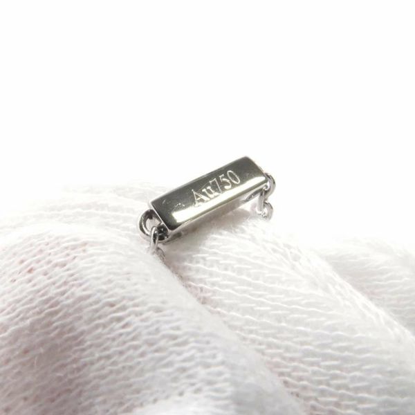 グラフ ネックレス アイコン ダイヤモンド エメラルドカット 中石0.52ct 48P 計0.30ct K18WG ペンダント GIA鑑定書付き