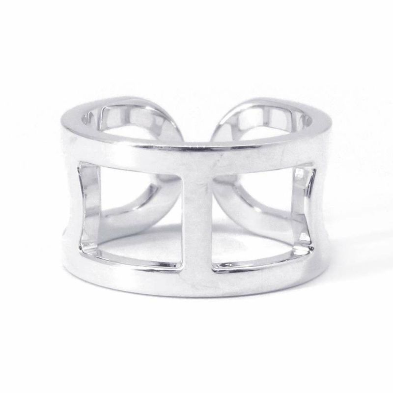 エルメス リング エヴァー シェーヌダンクルMM SV925シルバー リングサイズ52 HERMES ジュエリー 指輪