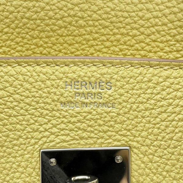 エルメス バーキン30 ジョーヌプッサン/シルバー金具 トゴ B刻印 HERMES Birkin ハンドバッグ