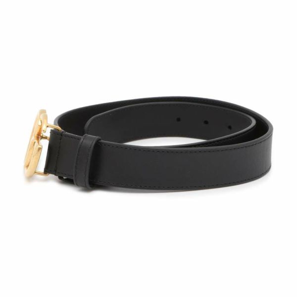 GUCCI GGマーモント　レザー　ベルト　414516 GG Marmont thin belt in black leather | GUCCI® US