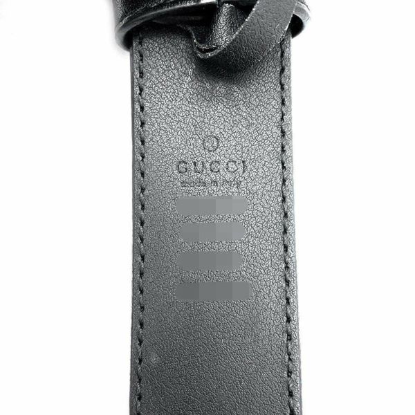 グッチ ベルト ダブルG バックル スリム GGマーモント レザー サイズ75 414516 GUCCI 黒 メンズ