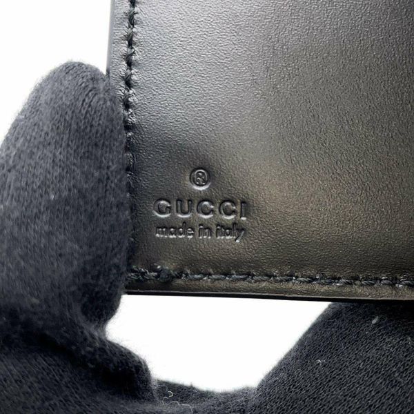 グッチ 三つ折り財布 グッチシマ アヴェル コンパクトウォレット 547070 GUCCI 財布 黒