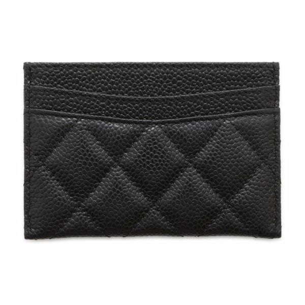 シャネル カードケース クラシック マトラッセ ココマーク AP0213 CHANEL 定期入れ 名刺入れ パスケース 黒