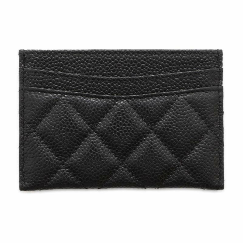 シャネル カードケース クラシック マトラッセ ココマーク AP0213 CHANEL 定期入れ 名刺入れ パスケース 黒