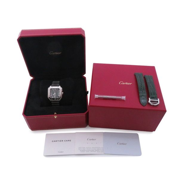 カルティエ サントス ドゥ カルティエ WSSA0061 Cartier 腕時計 グラデーショングリーン文字盤