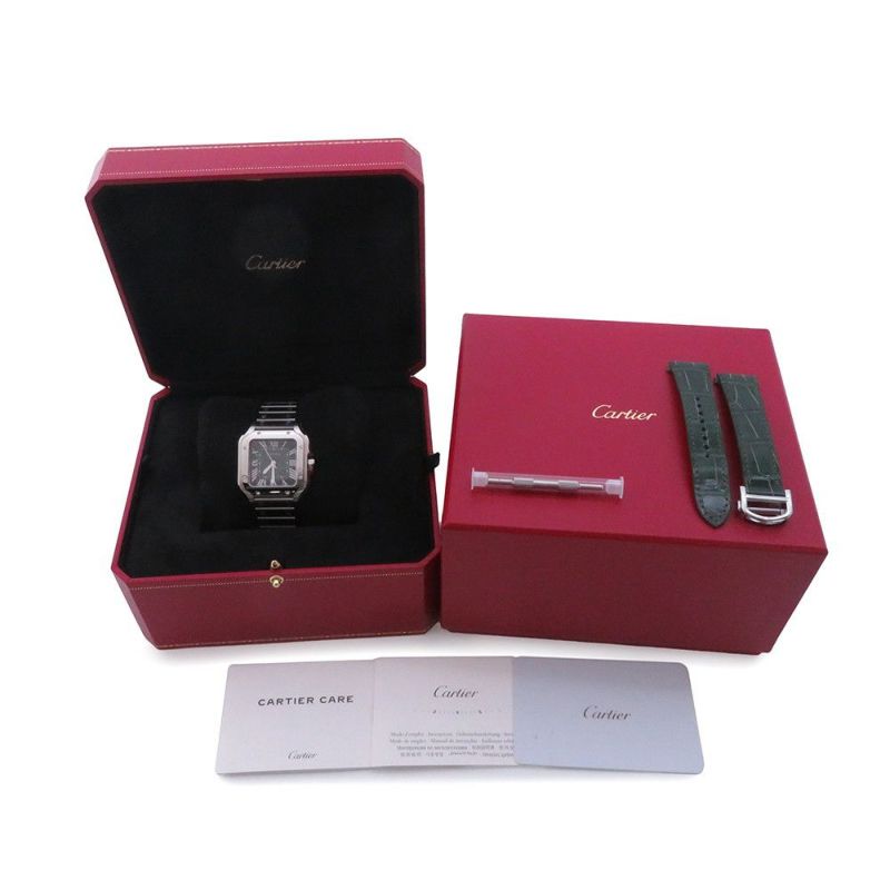 カルティエ サントス ドゥ カルティエ WSSA0061 Cartier 腕時計 グラデーショングリーン文字盤