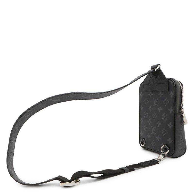 ルイヴィトン ボディバッグ モノグラム・エクリプス タイガ アウトドア・スリングバッグ M30741 ブラック 黒 タイガラマ