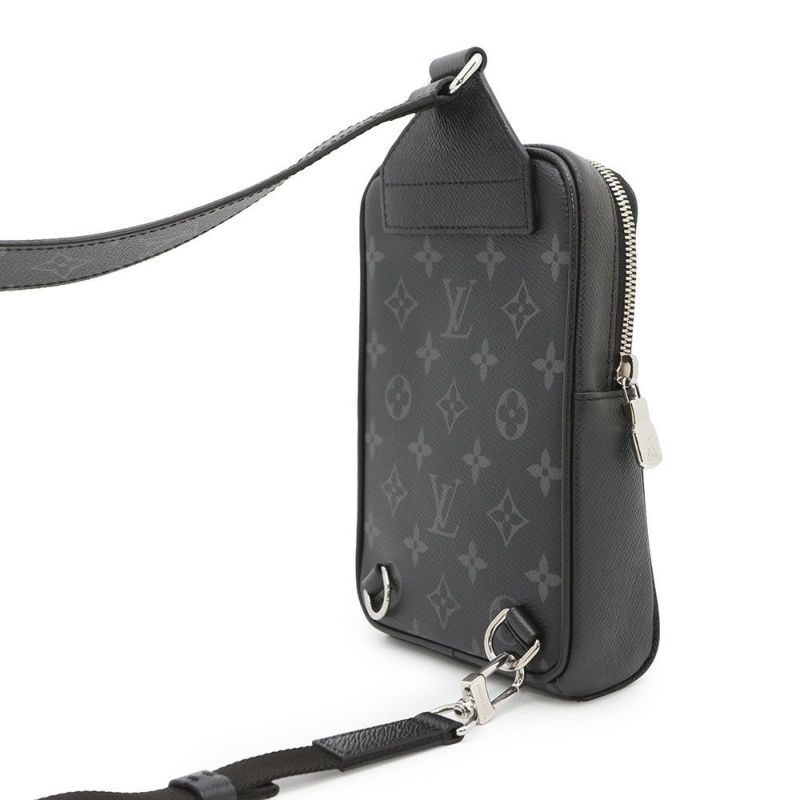 ルイヴィトン ボディバッグ モノグラム・エクリプス タイガ アウトドア・スリングバッグ M30741 ブラック 黒 タイガラマ