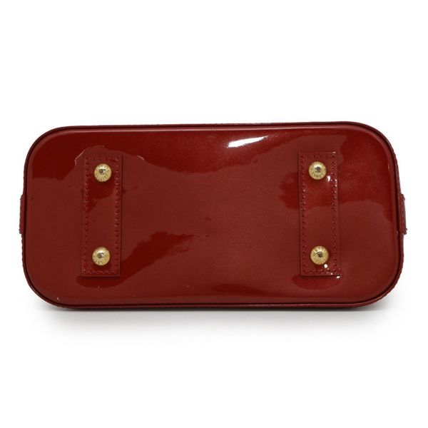 ルイヴィトン ハンドバッグ モノグラム・ヴェルニ アルマBB M91606 LOUIS VUITTON 2way レッド