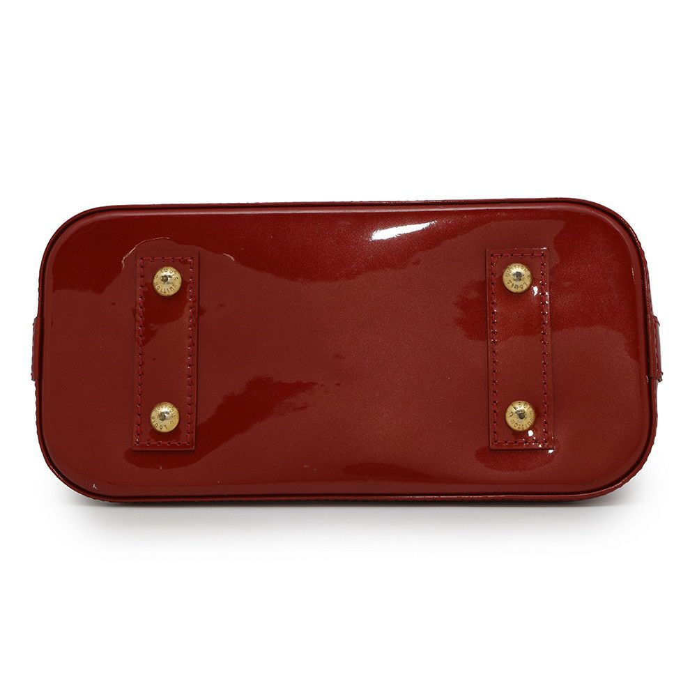 ルイヴィトン ハンドバッグ モノグラム・ヴェルニ アルマBB M91606 LOUIS VUITTON 2way レッド