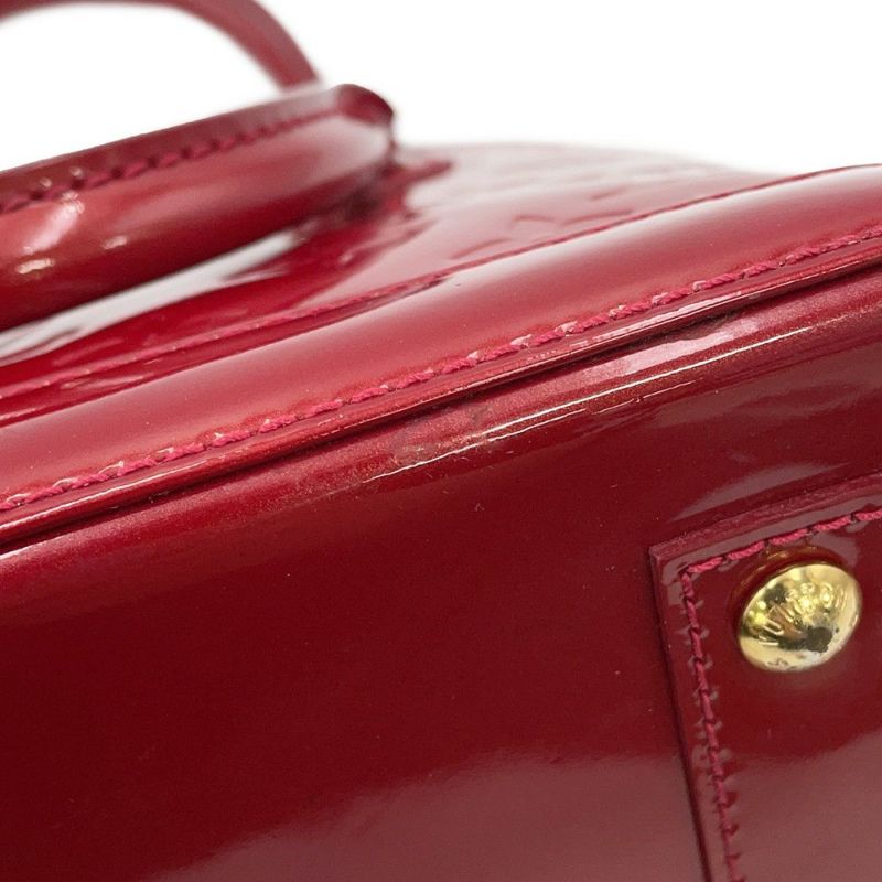 ルイヴィトン ハンドバッグ モノグラム・ヴェルニ アルマBB M91606 LOUIS VUITTON 2way レッド