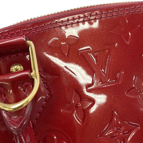 ルイヴィトン ハンドバッグ モノグラム・ヴェルニ アルマBB M91606 LOUIS VUITTON 2way レッド