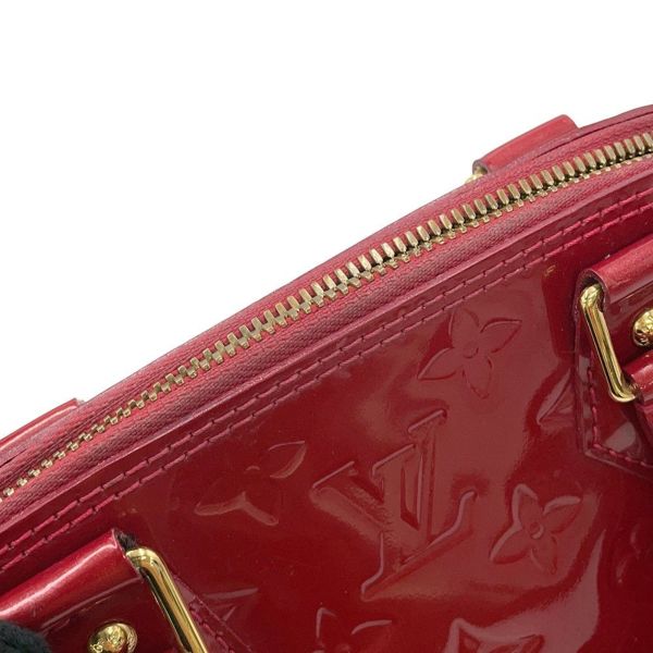 ルイヴィトン ハンドバッグ モノグラム・ヴェルニ アルマBB M91606 LOUIS VUITTON 2way レッド