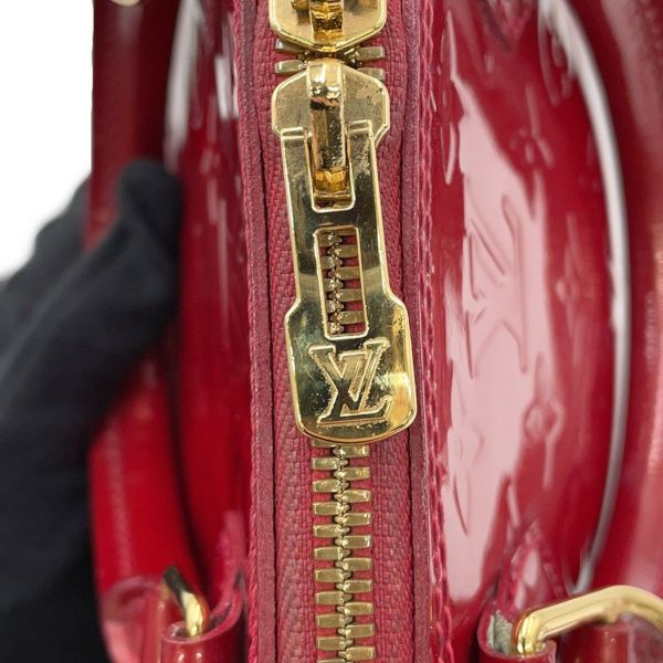 ルイヴィトン ハンドバッグ モノグラム・ヴェルニ アルマBB M91606 LOUIS VUITTON 2way レッド