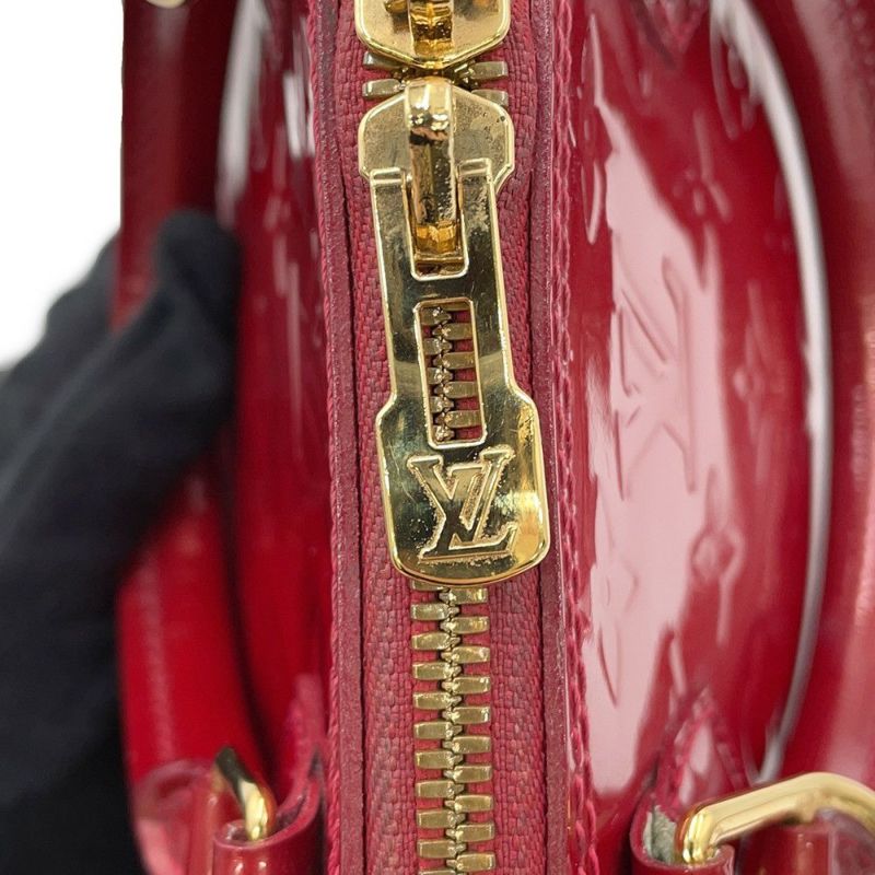 ルイヴィトン ハンドバッグ モノグラム・ヴェルニ アルマBB M91606 LOUIS VUITTON 2way レッド