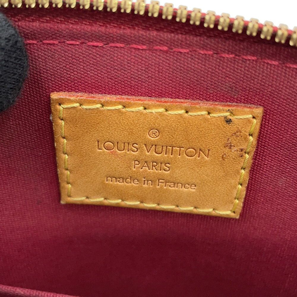 ルイヴィトン ハンドバッグ モノグラム・ヴェルニ アルマBB M91606 LOUIS VUITTON 2way レッド