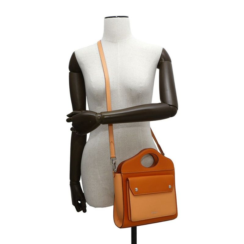 バーバリー ハンドバッグ ポケットバッグ レザー BURBERRY 2wayショルダーバッグ