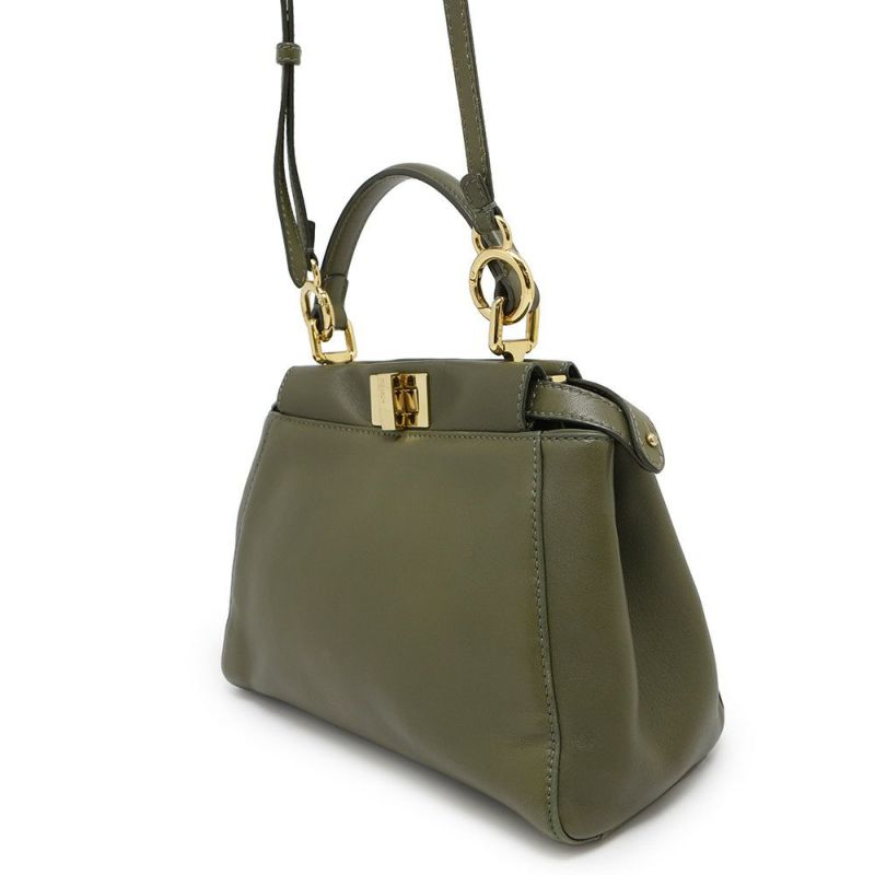 フェンディ ハンドバッグ ミニ ピーカブー レザー 8BN244 FENDI バッグ ショルダーバッグ