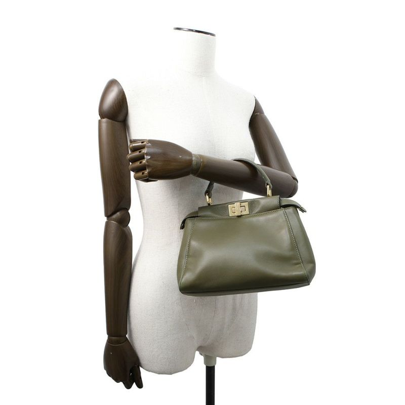 フェンディ ハンドバッグ ミニ ピーカブー レザー 8BN244 FENDI バッグ ショルダーバッグ