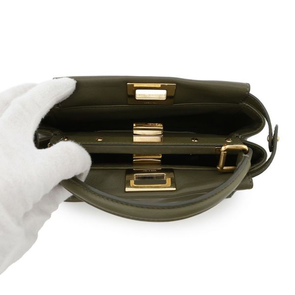 フェンディ ハンドバッグ ミニ ピーカブー レザー 8BN244 FENDI バッグ ショルダーバッグ