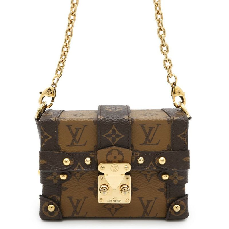 ルイヴィトン チェーンショルダーバッグ モノグラム・リバース エッセンシャル・トランク M68575 LOUIS VUITTON