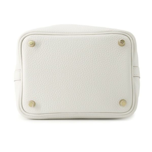 エルメス ハンドバッグ ピコタンロックPM グリスペール/ゴールド金具 トリヨンクレマンス W刻印 HERMES トートバッグ