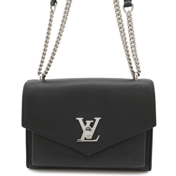 ルイヴィトン チェーンショルダーバッグ ソフトカーフレザー マイロックミー・チェーン M51418 LOUIS VUITTON ブラック 黒