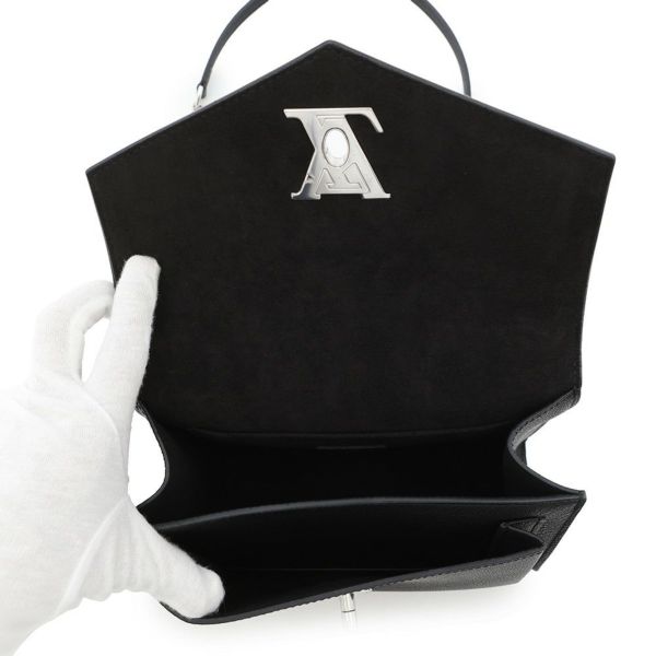 ルイヴィトン チェーンショルダーバッグ ソフトカーフレザー マイロックミー・チェーン M51418 LOUIS VUITTON ブラック 黒