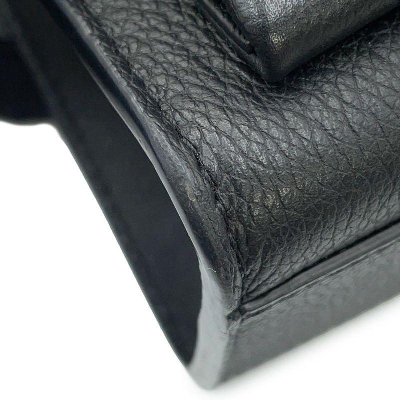 ルイヴィトン チェーンショルダーバッグ ソフトカーフレザー マイロックミー・チェーン M51418 LOUIS VUITTON ブラック 黒