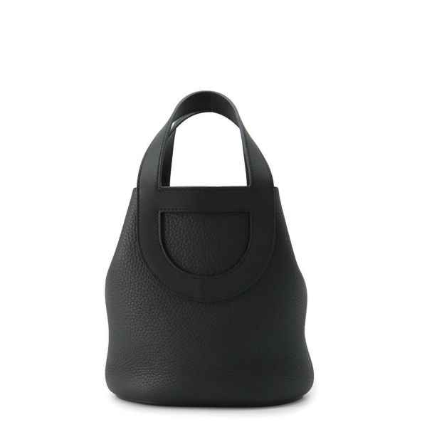 エルメス トートバッグ インザループ 18 ブラック/ゴールド金具 トリヨンクレマンス/スイフト W刻印 黒